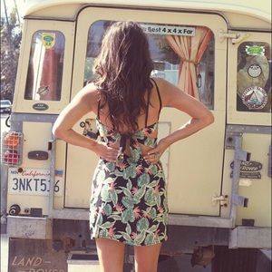 For Love & Lemons Aloha Halter Tie Back Dress 🍋